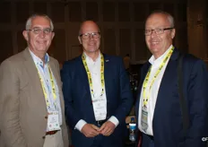 Gert Mulder, CEO of Fresh Produce Centre in the Netherlands with the Dutch agrocultural attaché Jack Vera and Jan-Louis Spoelstra of Transnet.